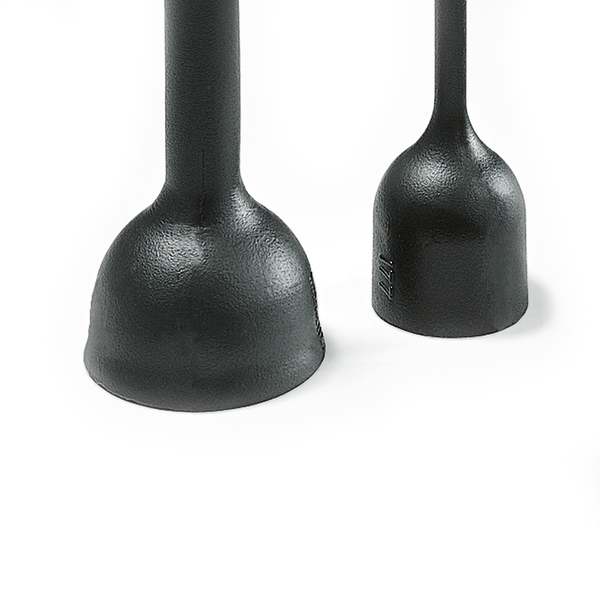 Heat Shrink Molded Shapes, 170 Series Bottle with Rib - VG, 178-1-J, PO-X, BK, 1/bag