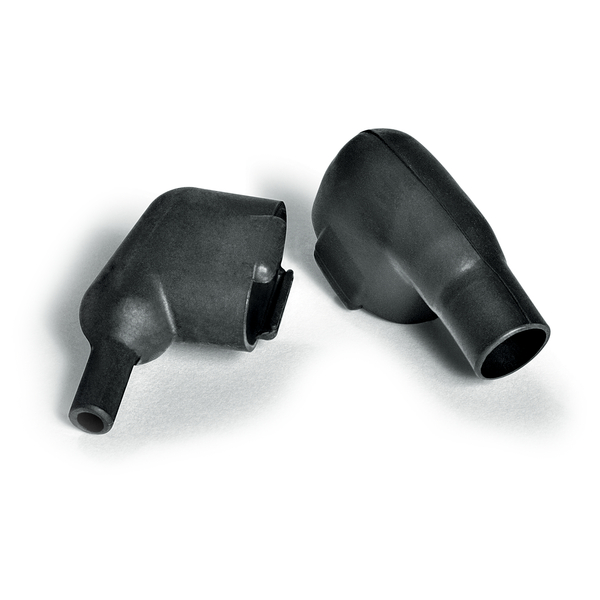 Heat Shrink Molded Shapes, 2100 Series D-Boot 90-Degree, 2103-1-B7, PO-X, BK, 1/bag