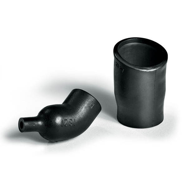 Heat Shrink Molded Shapes, 1800 Series Angle with Rib, 1831-2-L, FPMX, BK, 1/bag